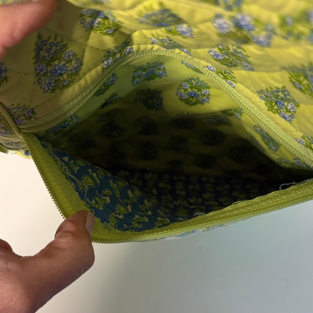 Vera Bradley Retired Citrus Elephant yellow/blue Backpack - Picture 9 of 16